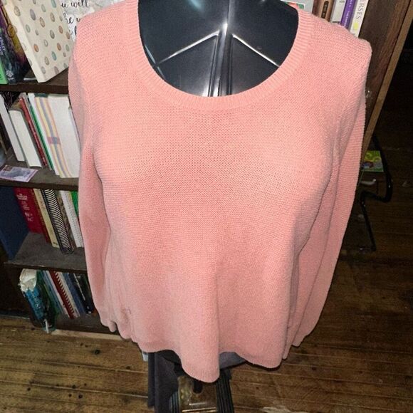 Madewell pink sustainable lightweight L sweater - Picture 1 of 5